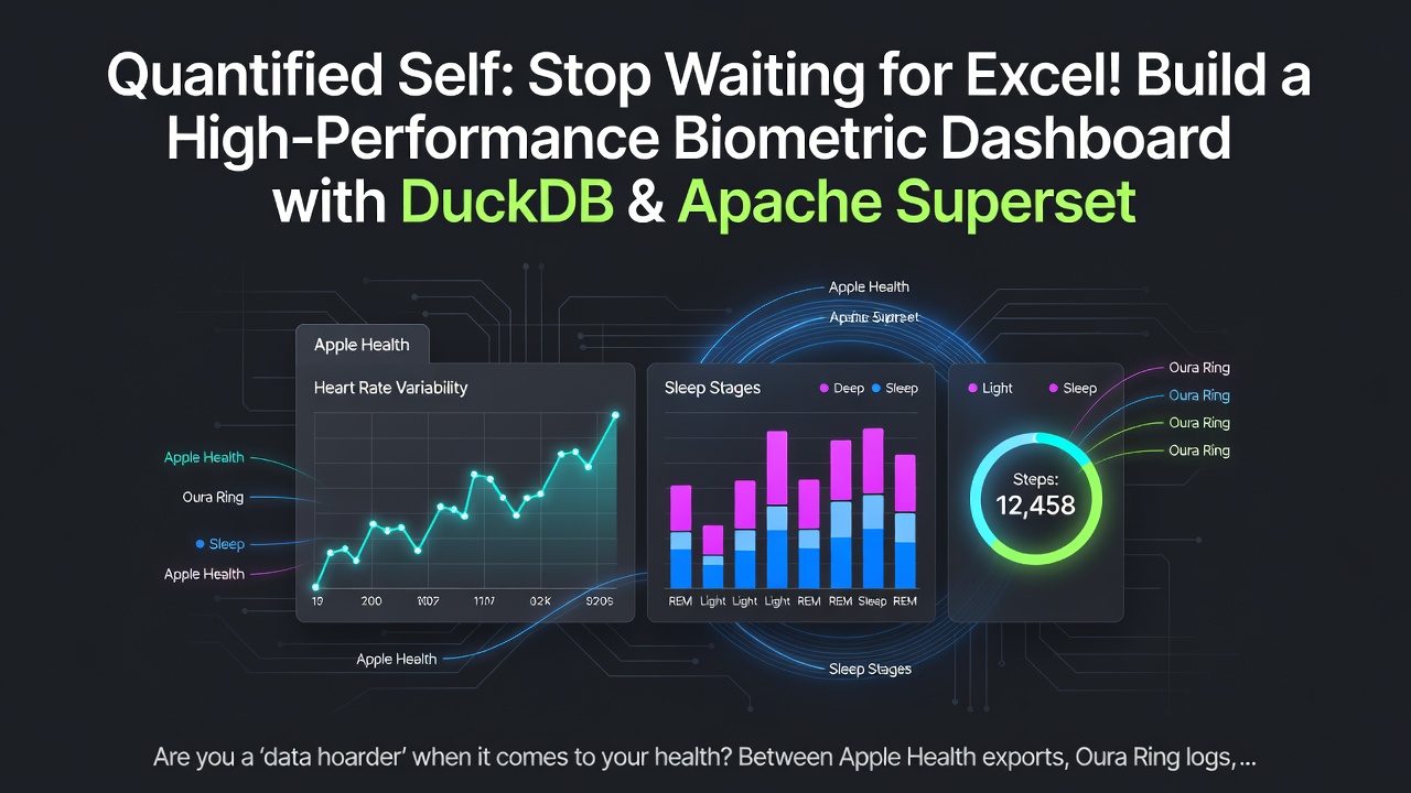 Quantified Self: Stop Waiting for Excel! Build a High-Performance Biometric Dashboard with DuckDB & Apache Superset