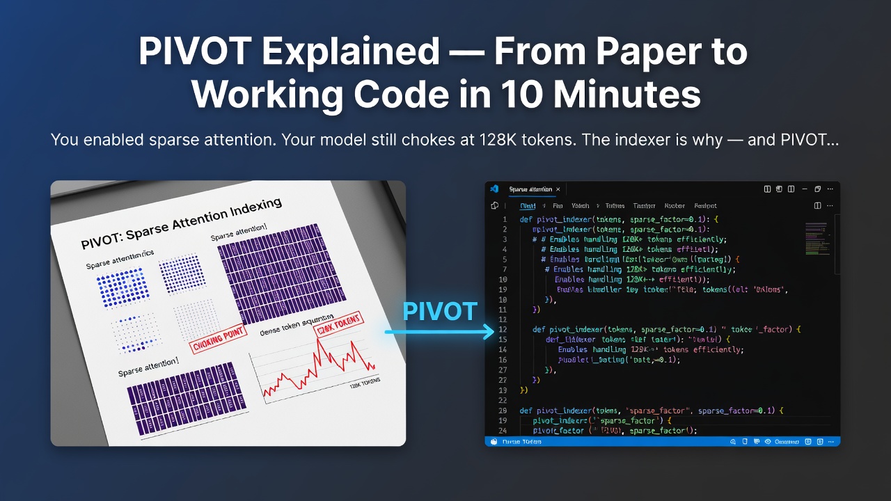 PIVOT Explained — From Paper to Working Code in 10 Minutes