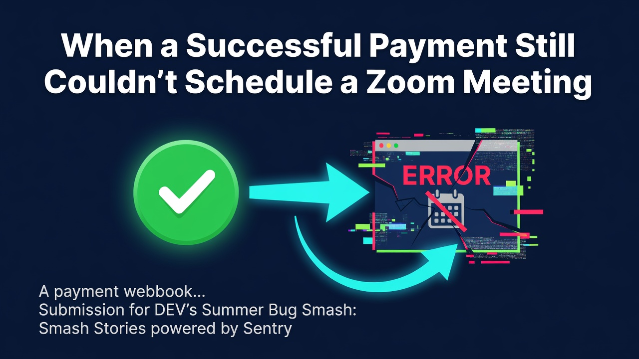 When a Successful Payment Still Couldn't Schedule a Zoom Meeting