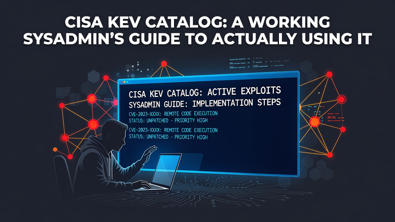 CISA KEV catalog: a working sysadmin's guide to actually using it