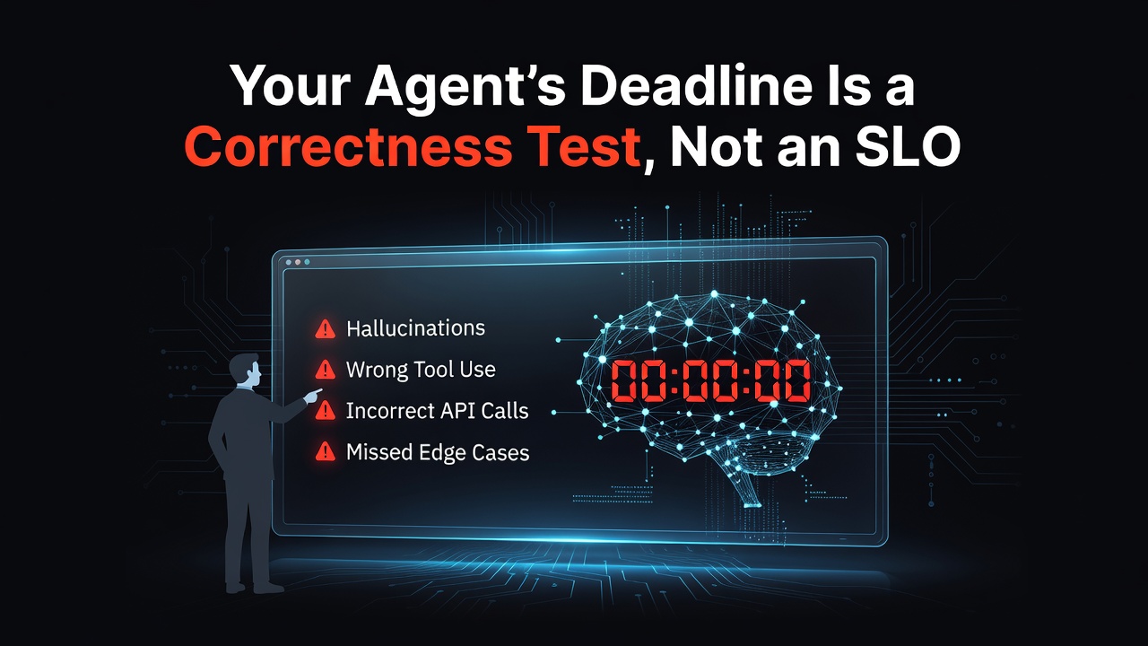 Your Agent's Deadline Is a Correctness Test, Not an SLO