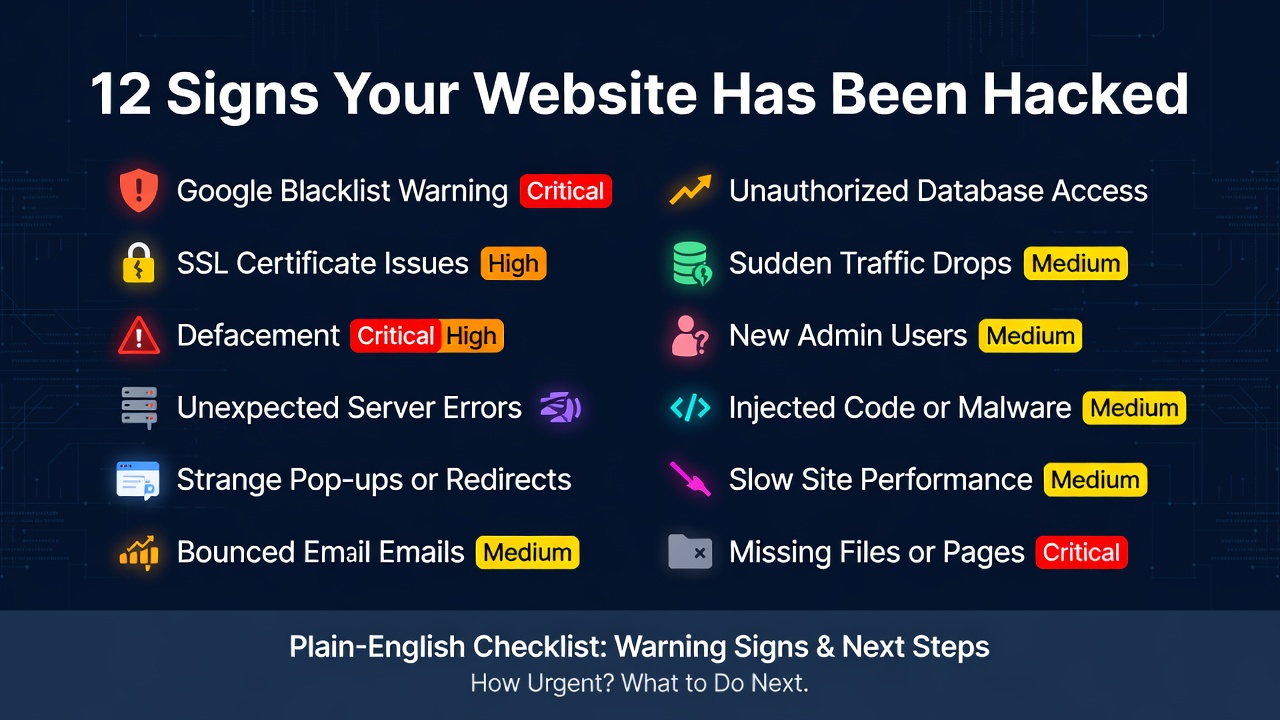 12 Signs Your Website Has Been Hacked