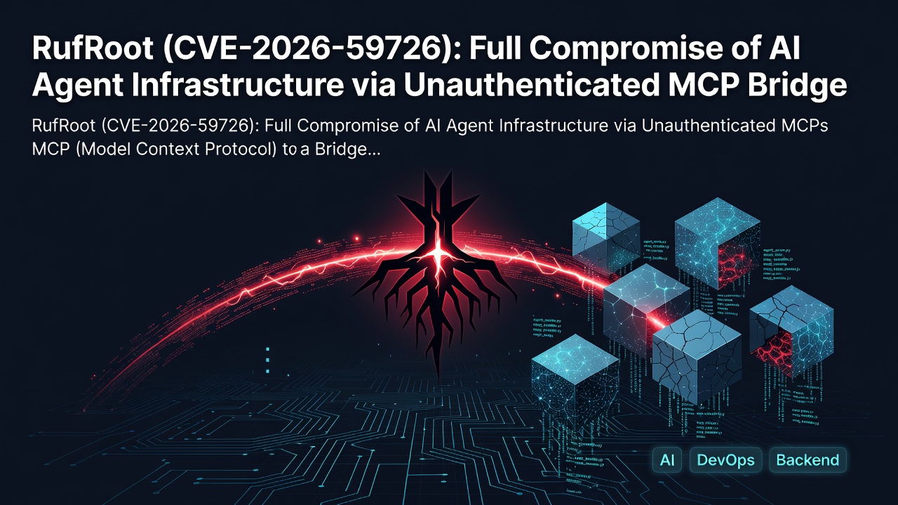 RufRoot (CVE-2026-59726): Full Compromise of AI Agent Infrastructure via Unauthenticated MCP Bridge