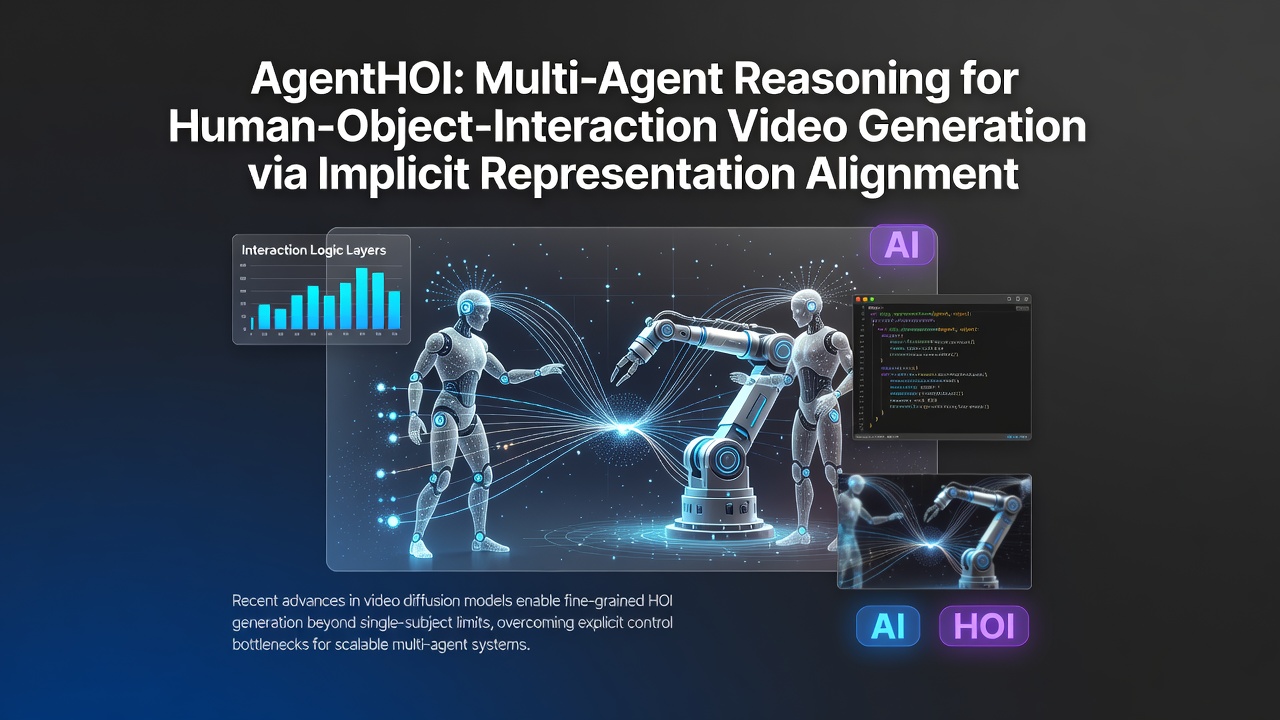 AgentHOI: Multi-Agent Reasoning for Human-Object-Interaction Video Generation via Implicit Representation Alignment