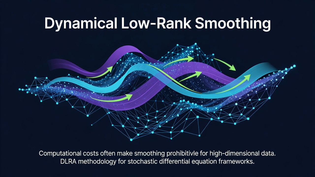 Dynamical Low-Rank Smoothing