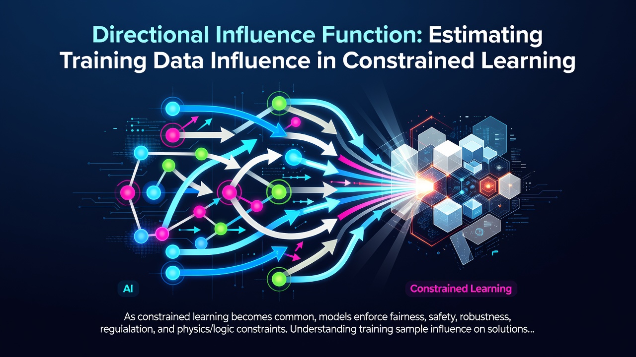 Directional Influence Function: Estimating Training Data Influence in Constrained Learning