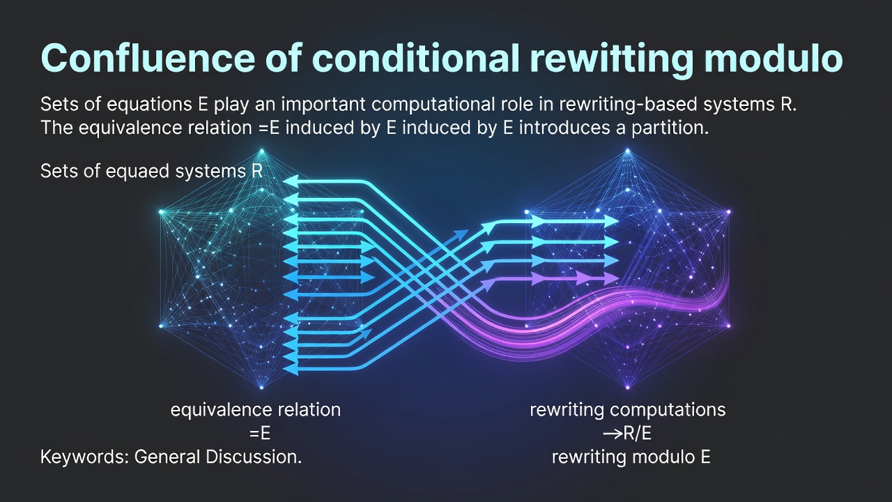Confluence of conditional rewriting modulo