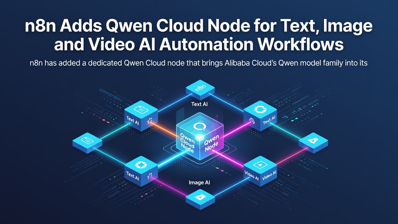 n8n Adds Qwen Cloud Node for Text, Image and Video AI Automation Workflows