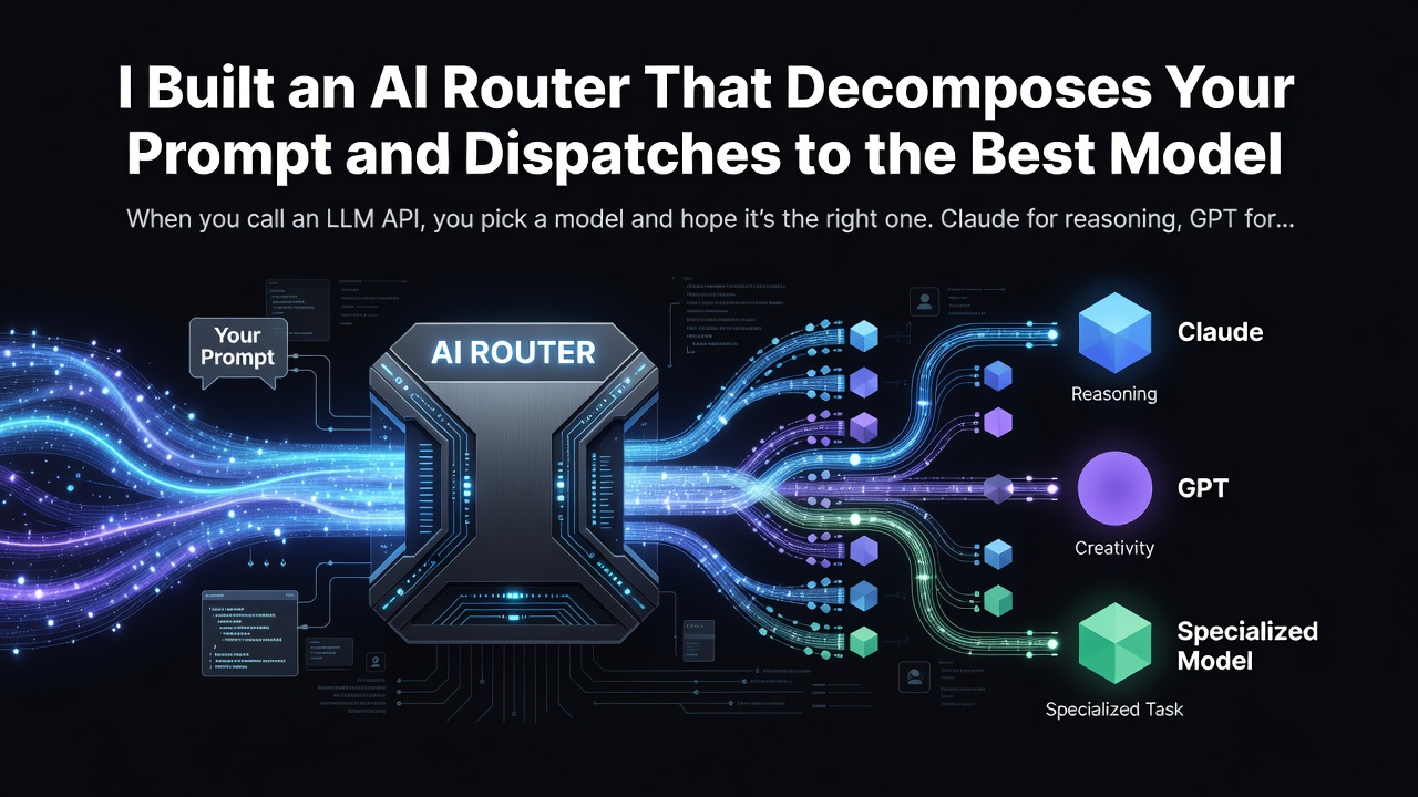 I Built an AI Router That Decomposes Your Prompt and Dispatches to the Best Model