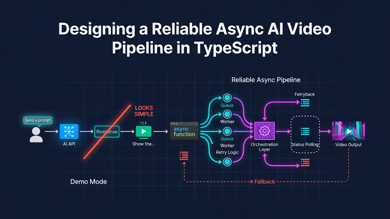 Designing a Reliable Async AI Video Pipeline in TypeScript