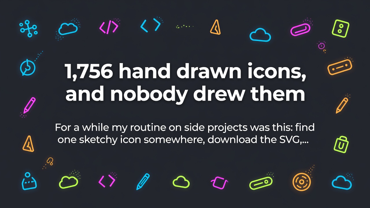1,756 hand drawn icons, and nobody drew them