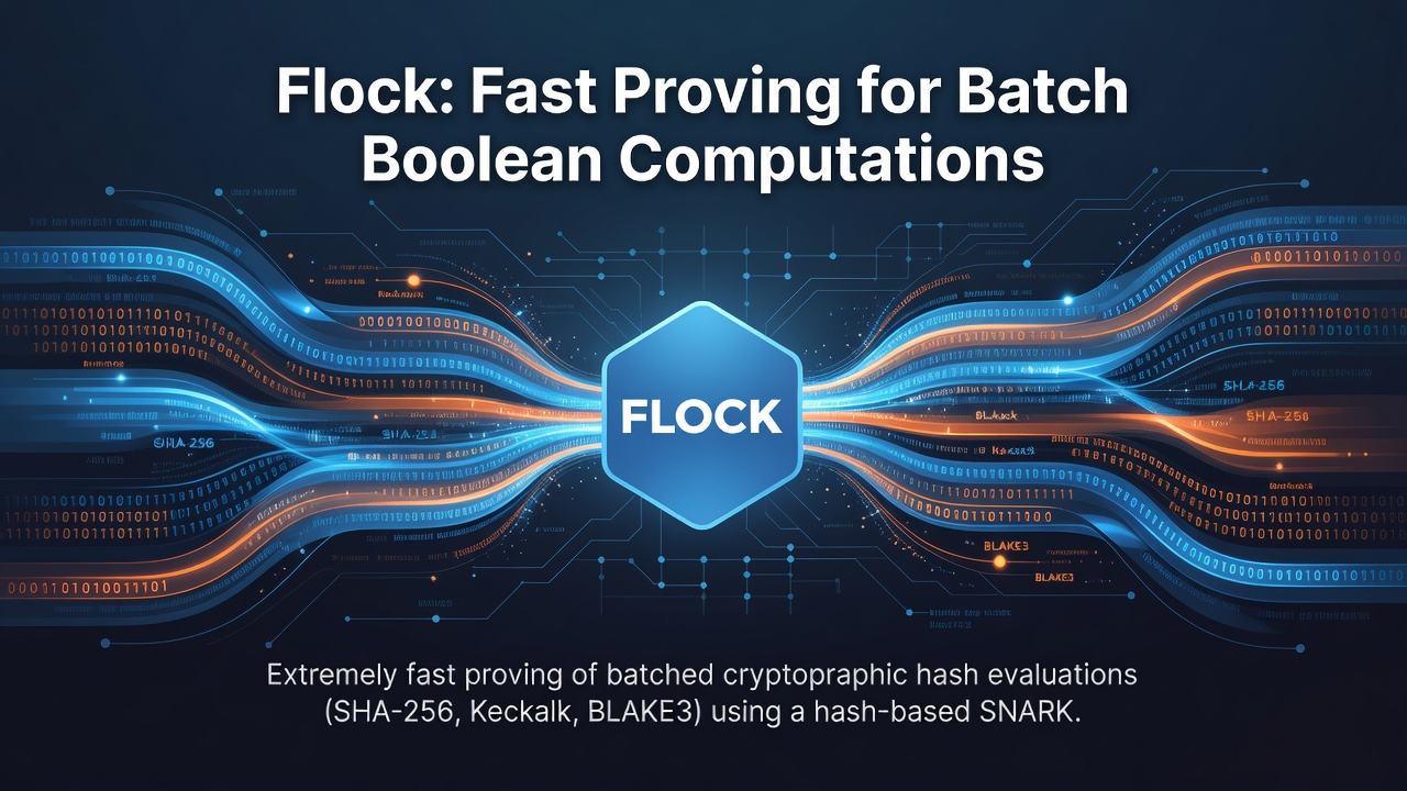 Flock: Fast Proving for Batch Boolean Computations