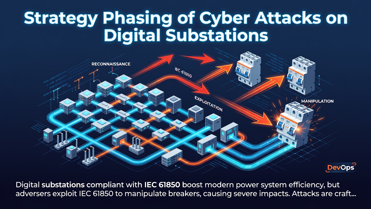 Strategy Phasing of Cyber Attacks on Digital Substations