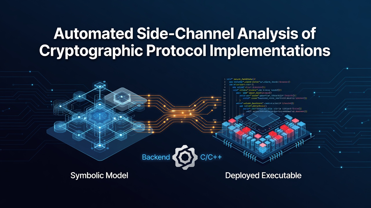 Automated Side-Channel Analysis of Cryptographic Protocol Implementations