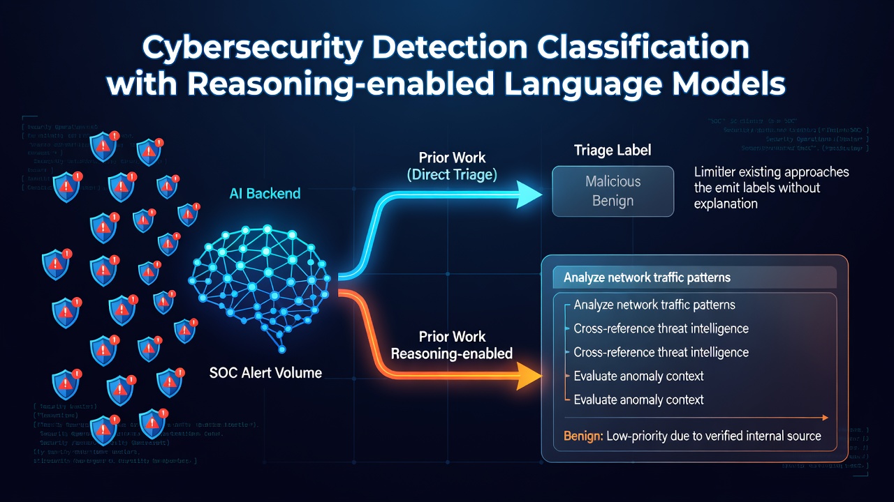 Cybersecurity Detection Classification with Reasoning-enabled Language Models