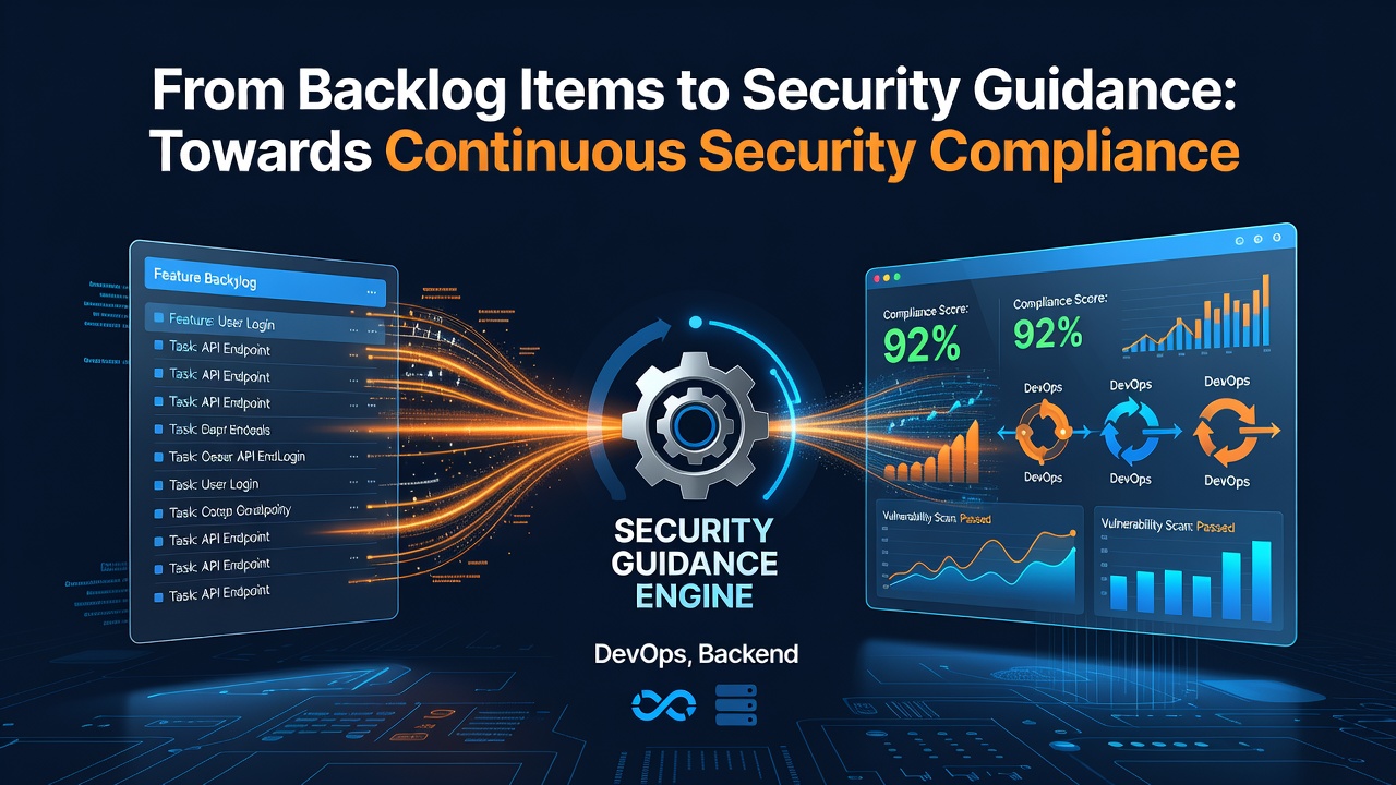 From Backlog Items to Security Guidance: Towards Continuous Security Compliance