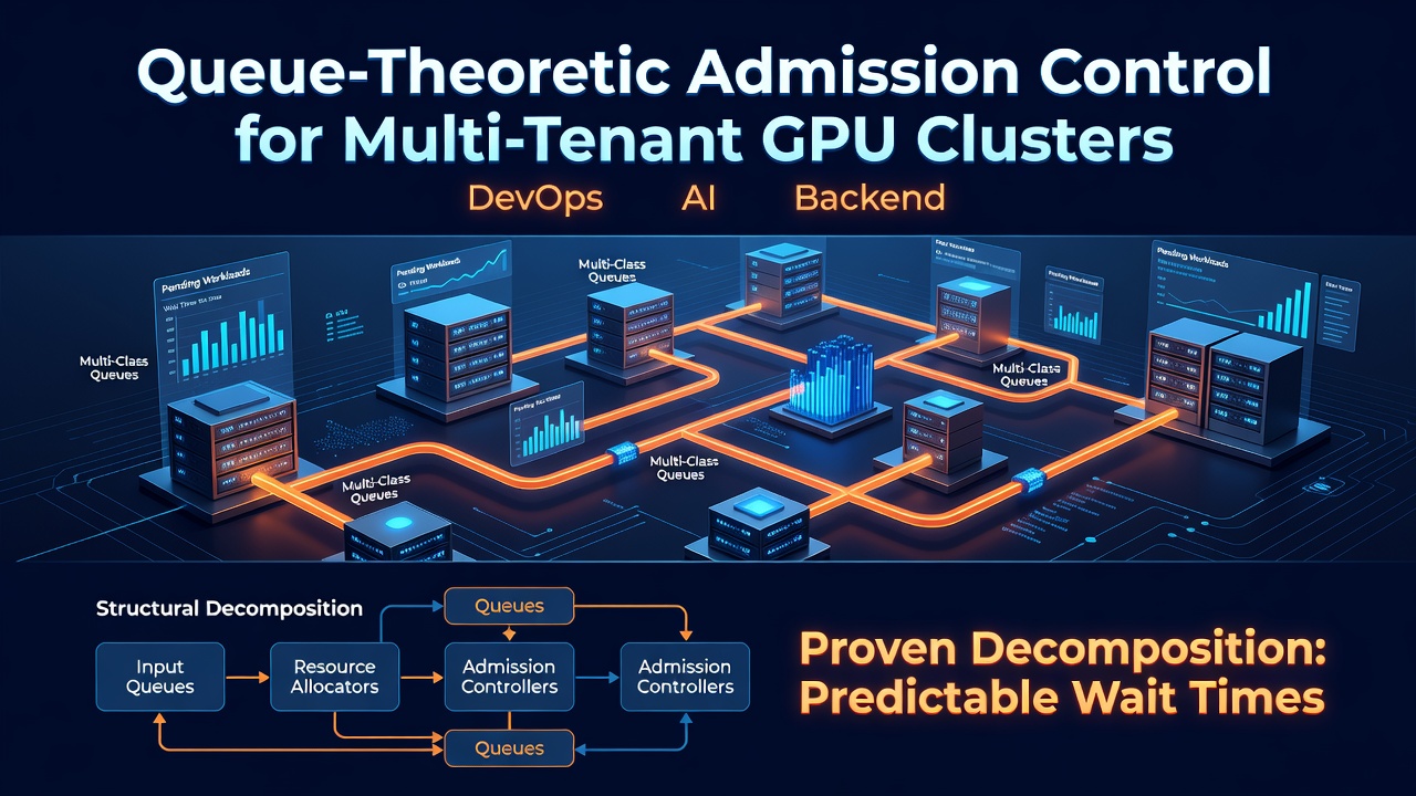 Queue-Theoretic Admission Control for Multi-Tenant GPU Clusters
