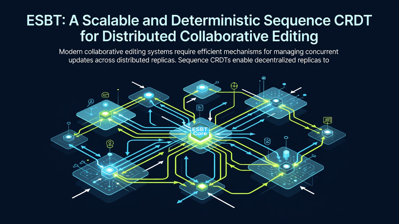 ESBT: A Scalable and Deterministic Sequence CRDT for Distributed Collaborative Editing