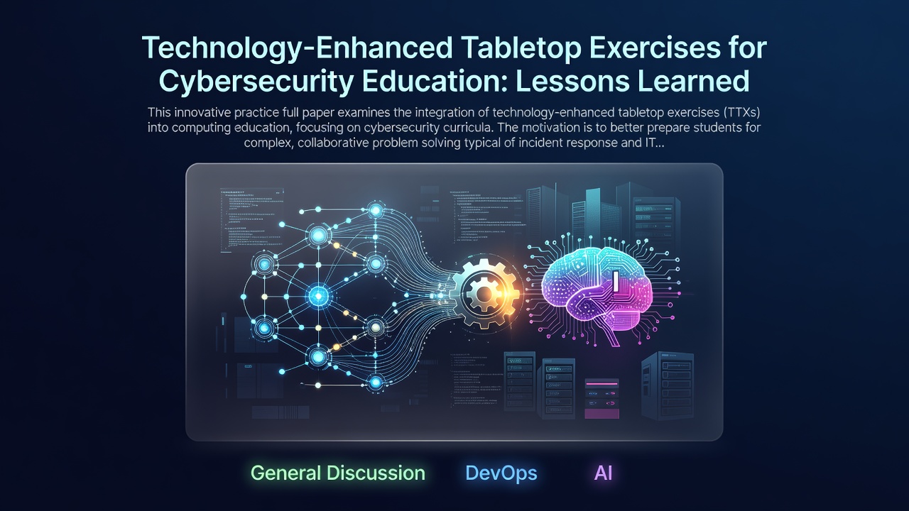 Technology-Enhanced Tabletop Exercises for Cybersecurity Education: Lessons Learned