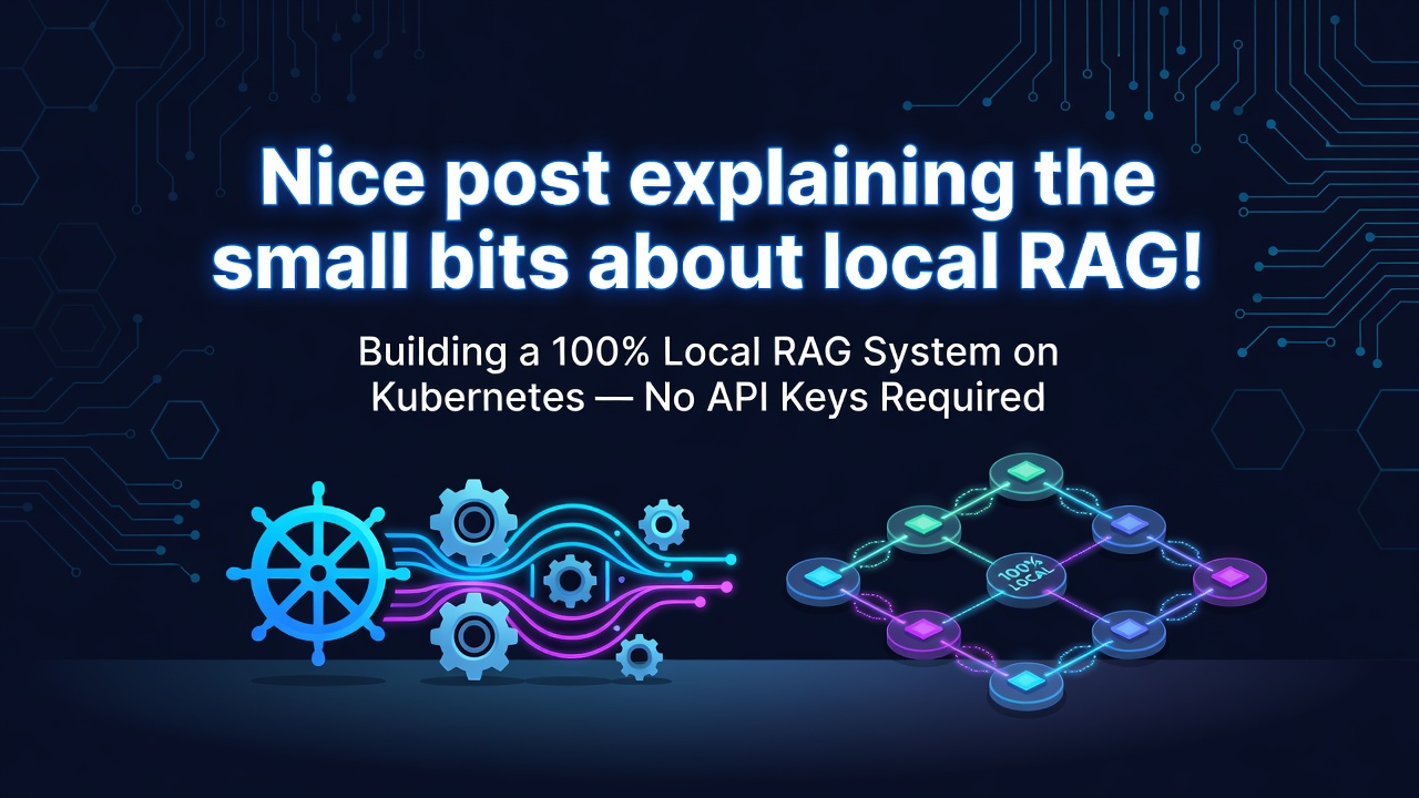 Nice post explaining the small bits about local RAG!