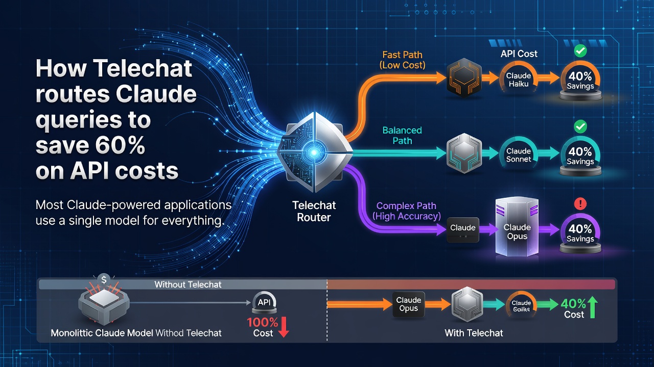 How Telechat routes Claude queries to save 60% on API costs