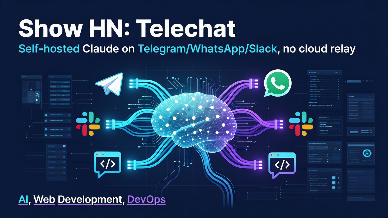 Show HN: Telechat – Self-hosted Claude on Telegram/WhatsApp/Slack, no cloud relay