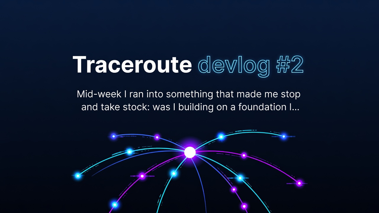 Traceroute devlog #2