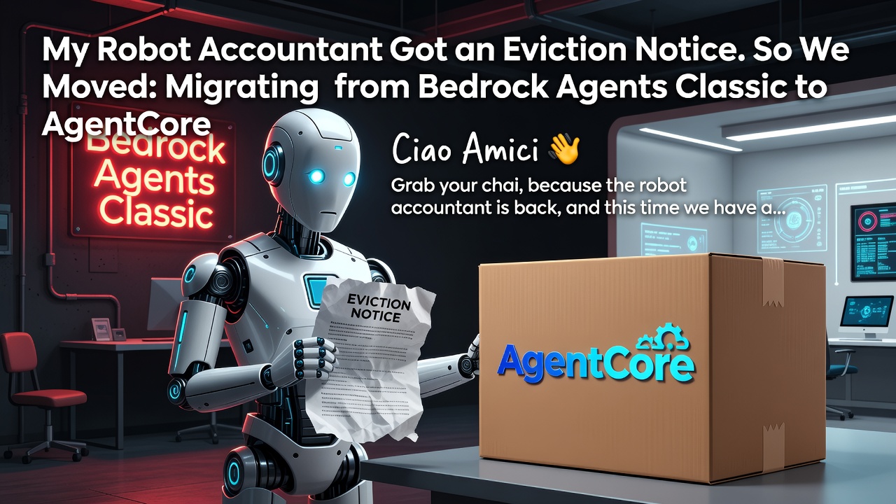 My Robot Accountant Got an Eviction Notice. So We Moved: Migrating from Bedrock Agents Classic to AgentCore