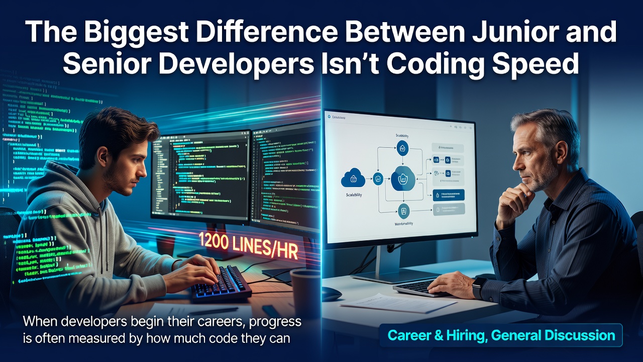 The Biggest Difference Between Junior and Senior Developers Isn’t Coding Speed