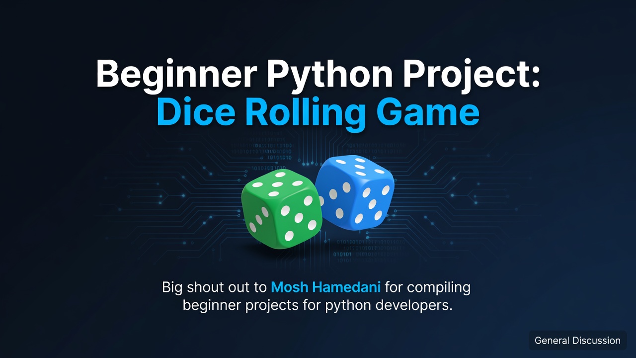 Beginner Python Project: Dice Rolling Game