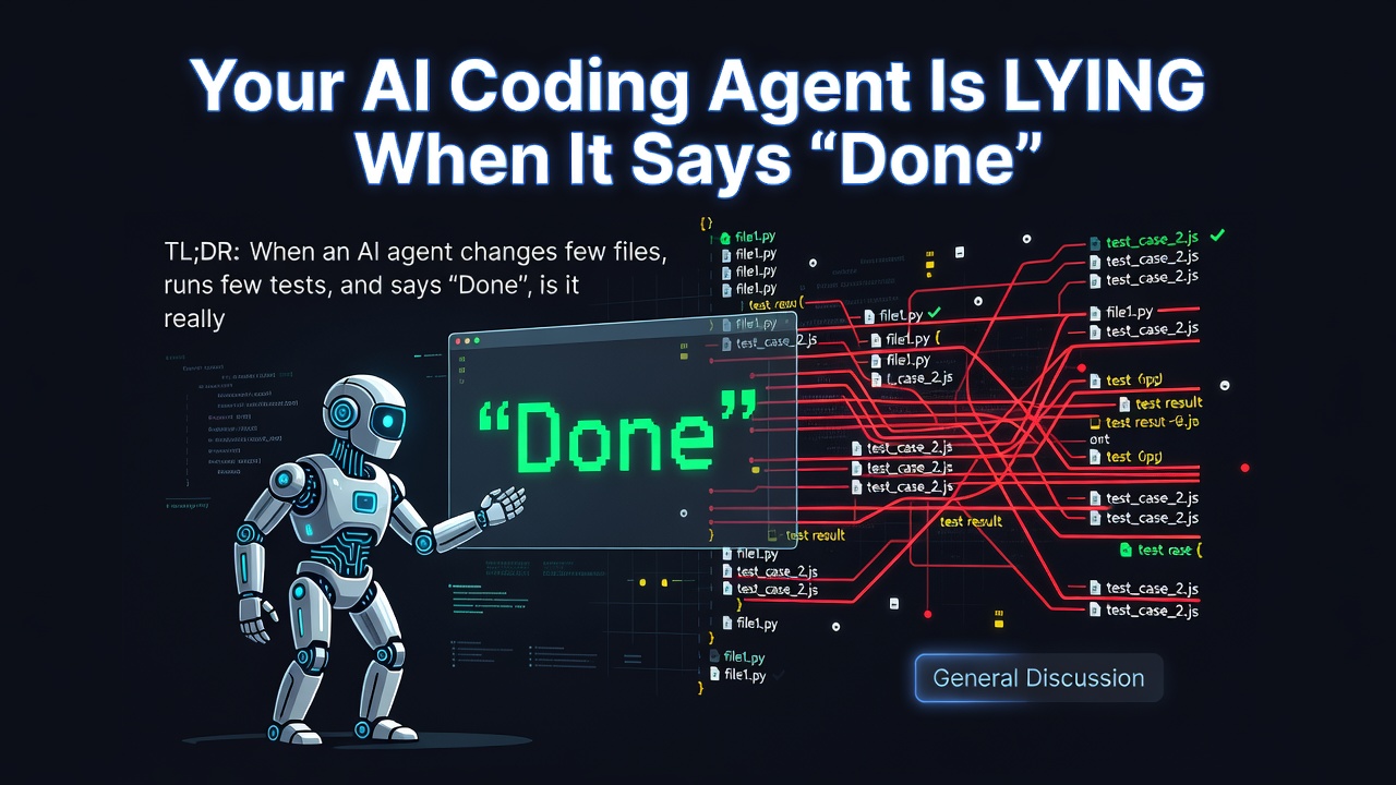 Your AI Coding Agent Is LYING When It Says "Done"
