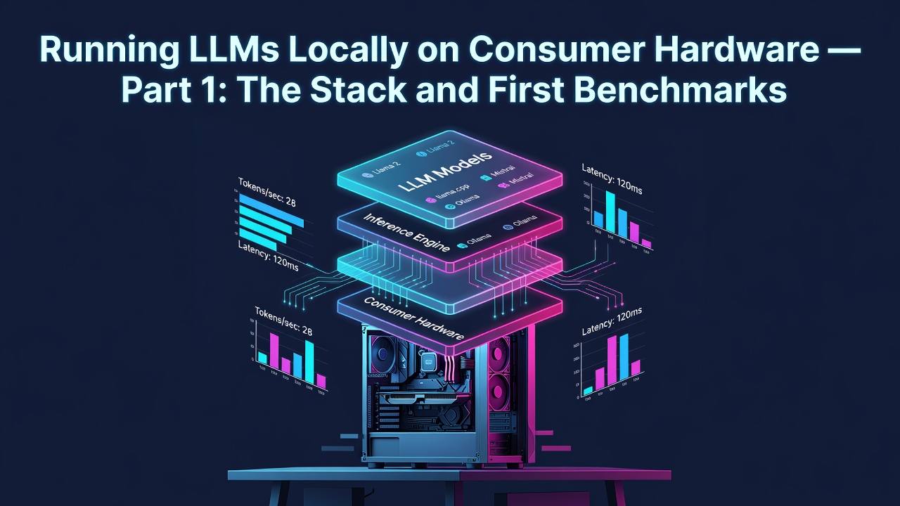 Running LLMs Locally on Consumer Hardware — Part 1: The Stack and First Benchmarks