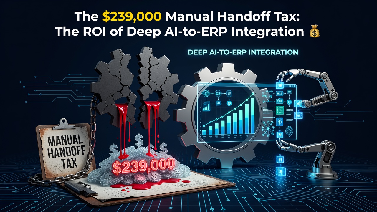 The $239,000 Manual Handoff Tax: The ROI of Deep AI-to-ERP Integration 💸
