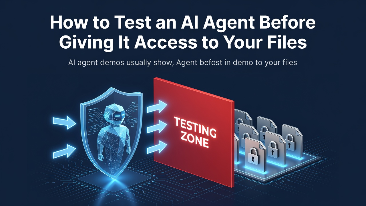 How to Test an AI Agent Before Giving It Access to Your Files