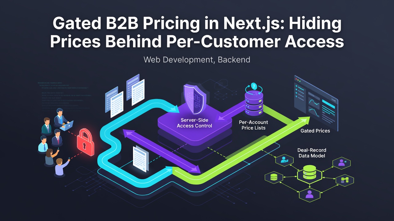 Gated B2B Pricing in Next.js: Hiding Prices Behind Per-Customer Access