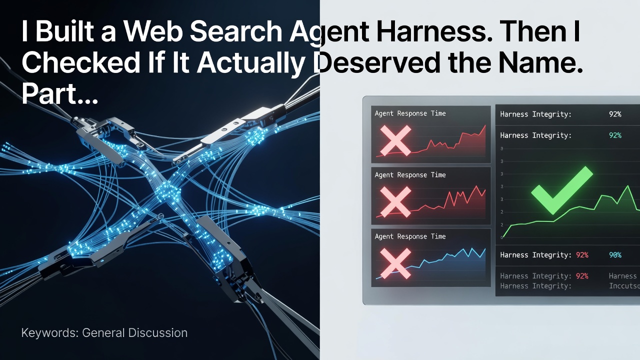 I Built a Web Search Agent Harness. Then I Checked If It Actually Deserved the Name.