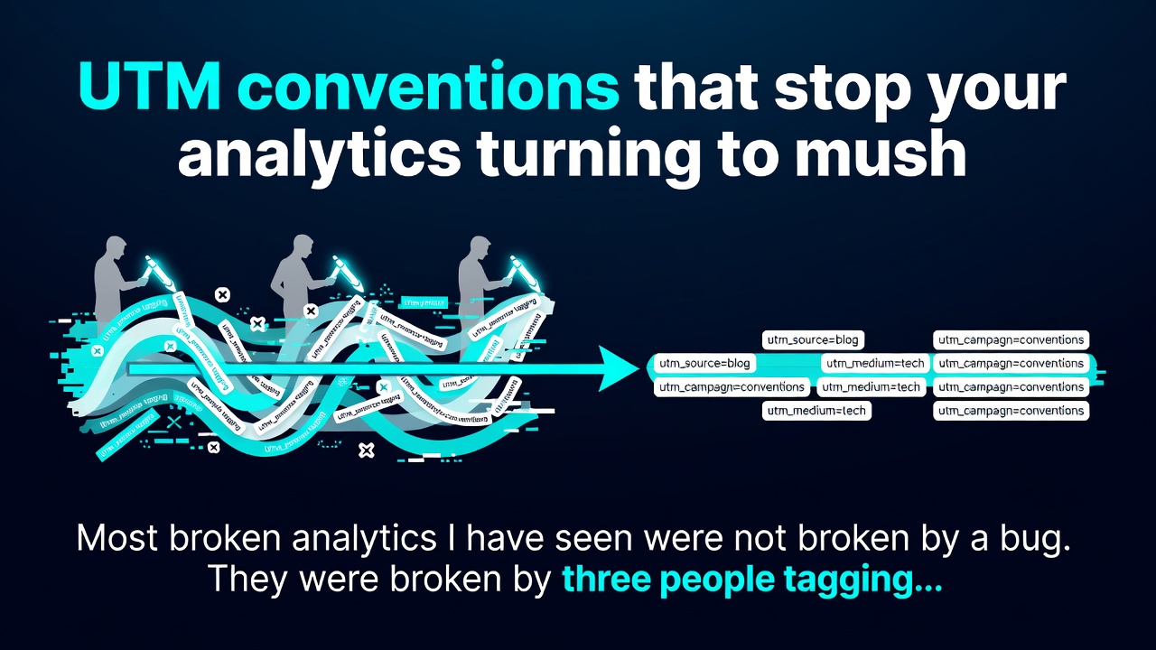 UTM conventions that stop your analytics turning to mush
