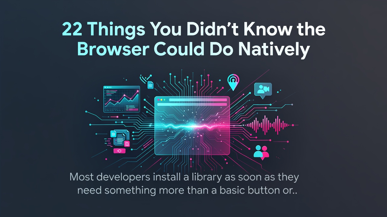 22 Things You Didn’t Know the Browser Could Do Natively
