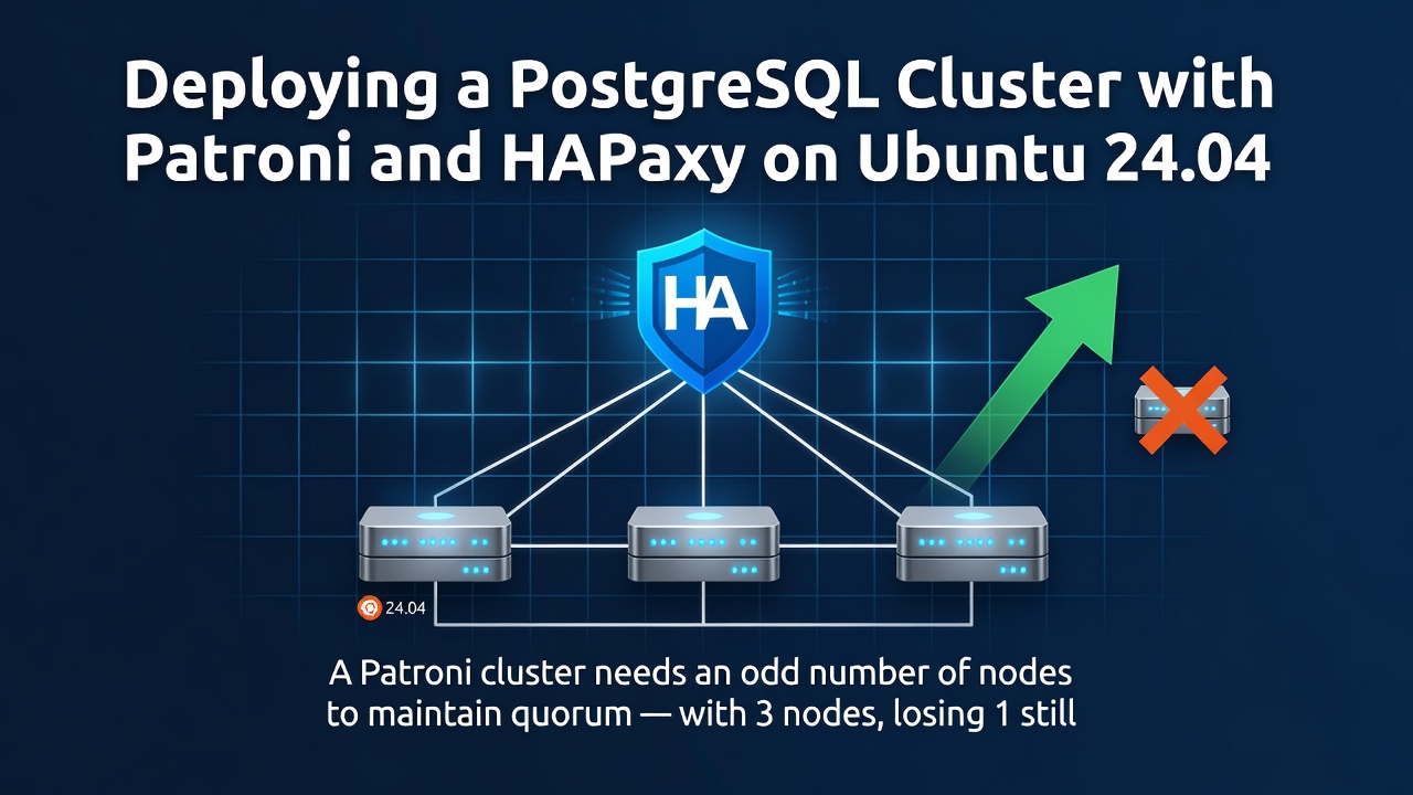 Deploying a PostgreSQL Cluster with Patroni and HAProxy on Ubuntu 24.04