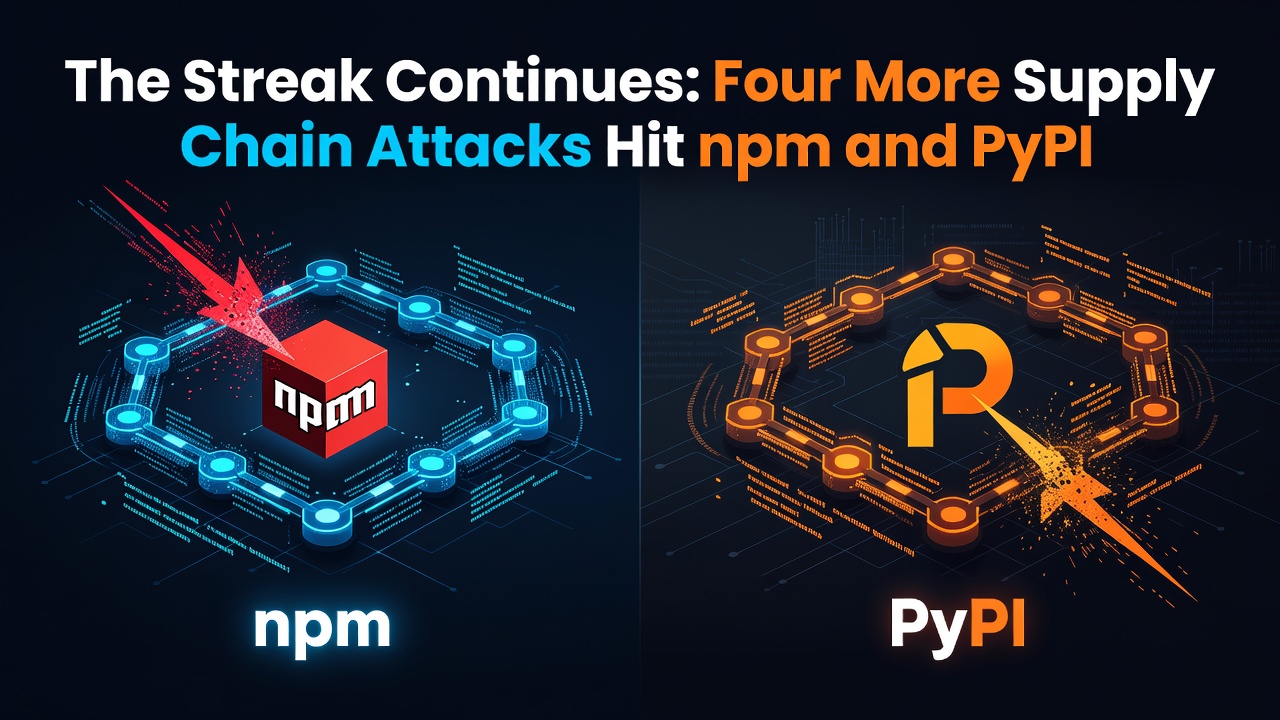 The Streak Continues: Four More Supply Chain Attacks Hit npm and PyPI
