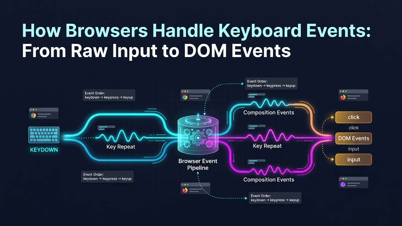 How Browsers Handle Keyboard Events: From Raw Input to DOM Events