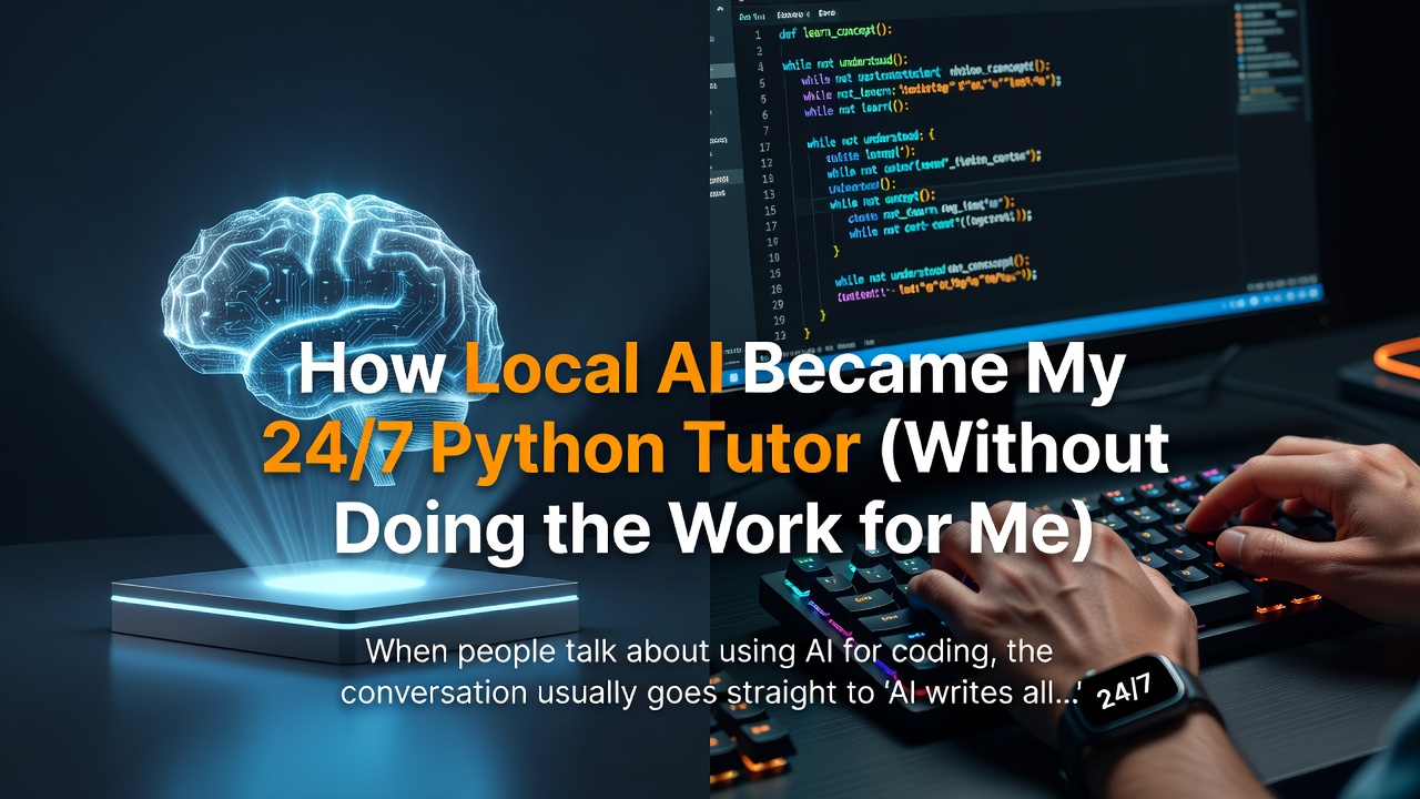 How Local AI Became My 24/7 Python Tutor (Without Doing the Work for Me)