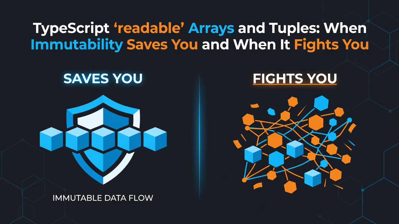 TypeScript `readonly` Arrays and Tuples: When Immutability Saves You and When It Fights You