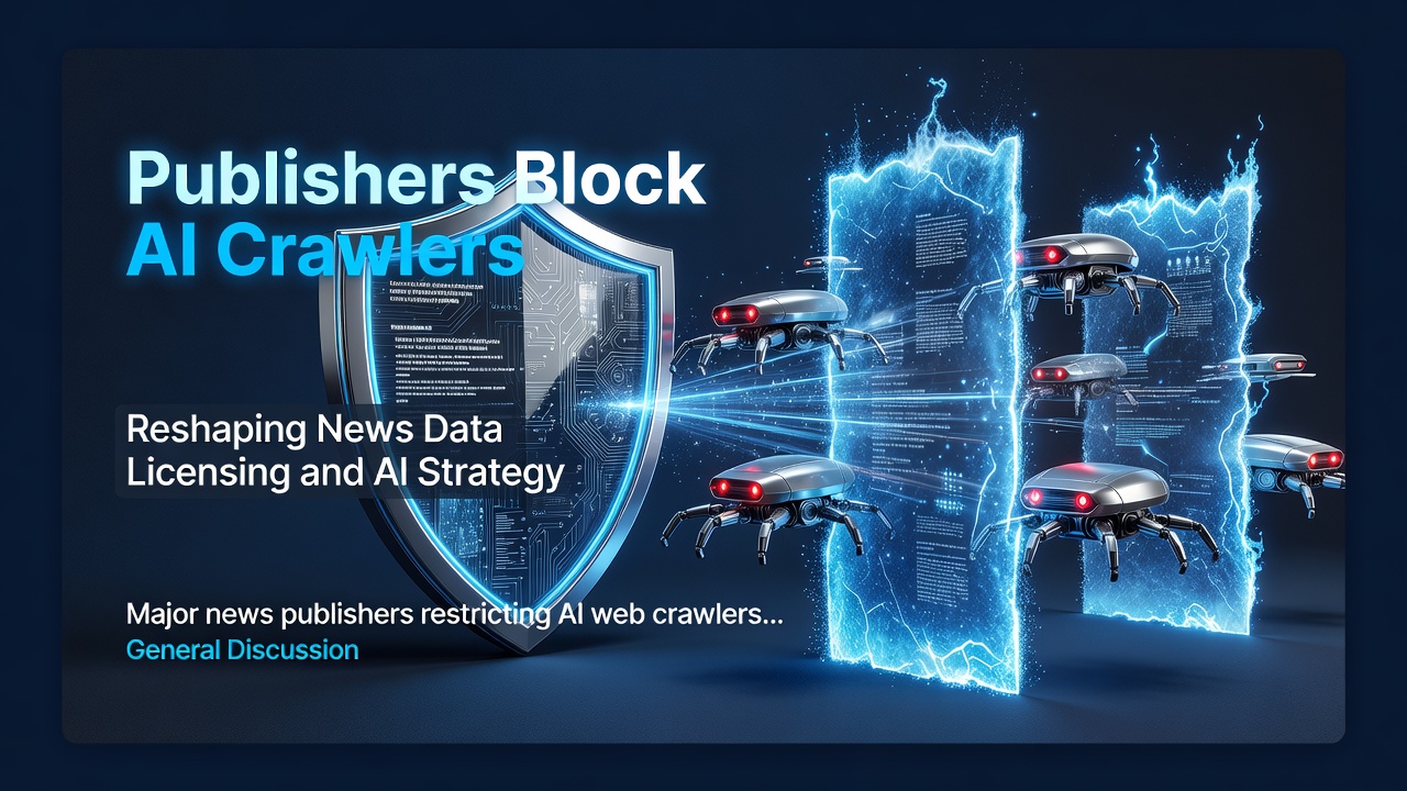 Publishers Block AI Crawlers, Reshaping News Data Licensing and AI Strategy