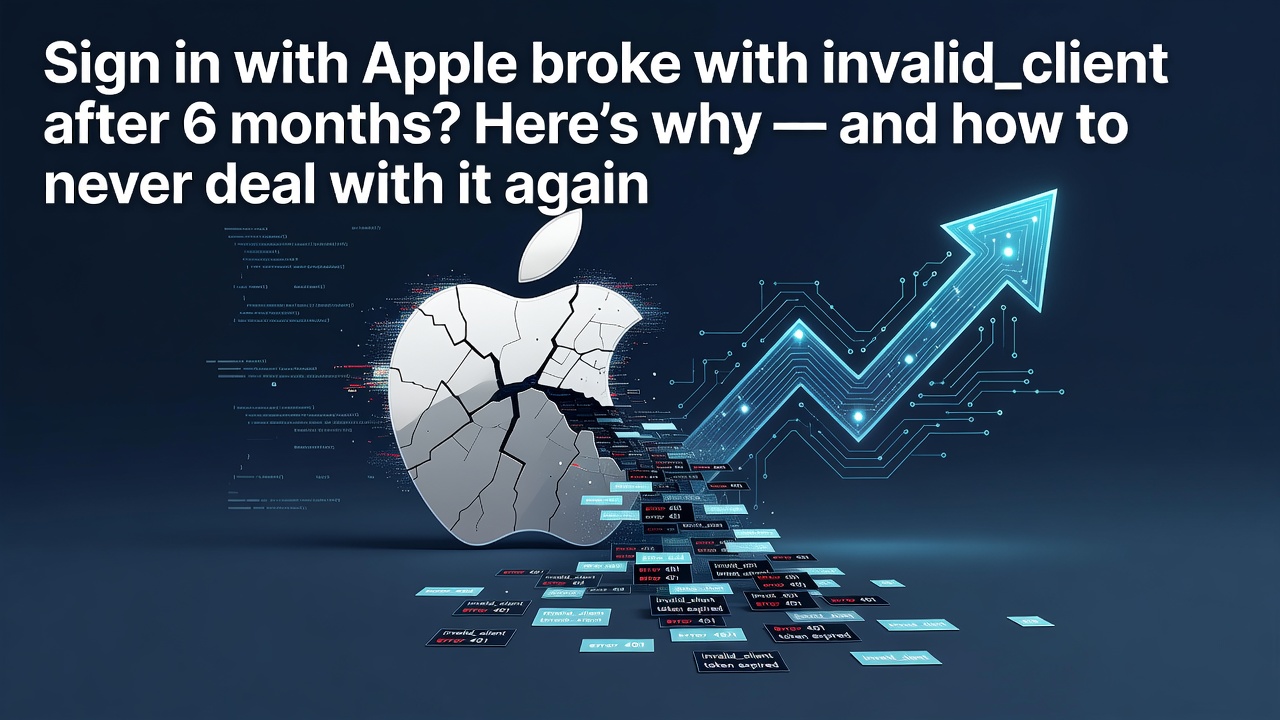 Sign in with Apple broke with invalid_client after 6 months? Here's why — and how to never deal with it again