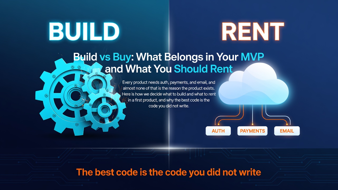 Build vs Buy: What Belongs in Your MVP and What You Should Rent