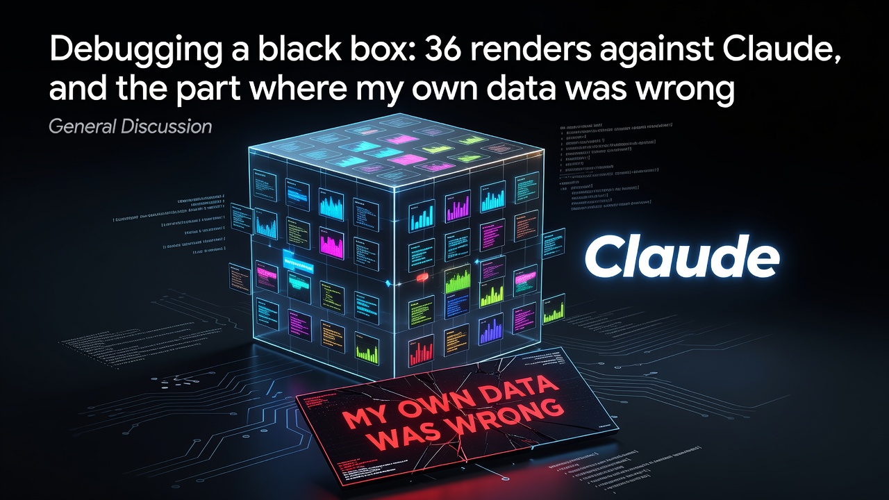 Debugging a black box: 36 renders against Claude, and the part where my own data was wrong