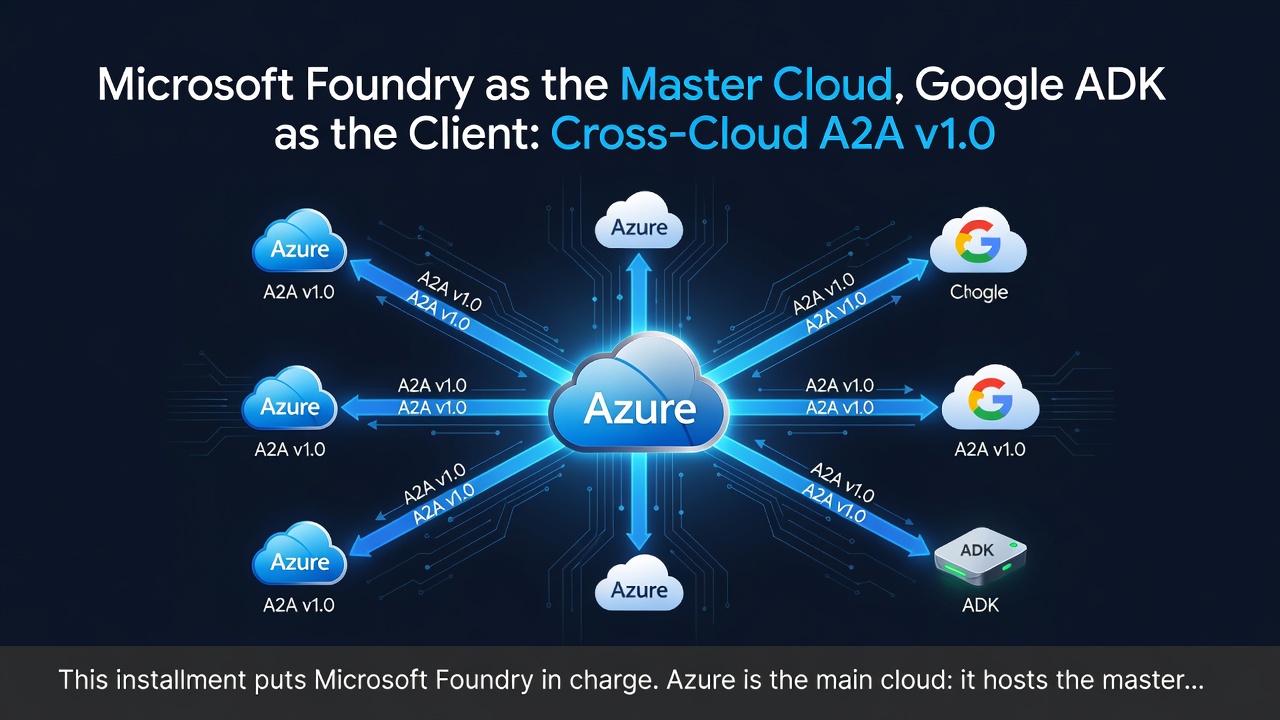Microsoft Foundry as the Master Cloud, Google ADK as the Client: Cross-Cloud A2A v1.0