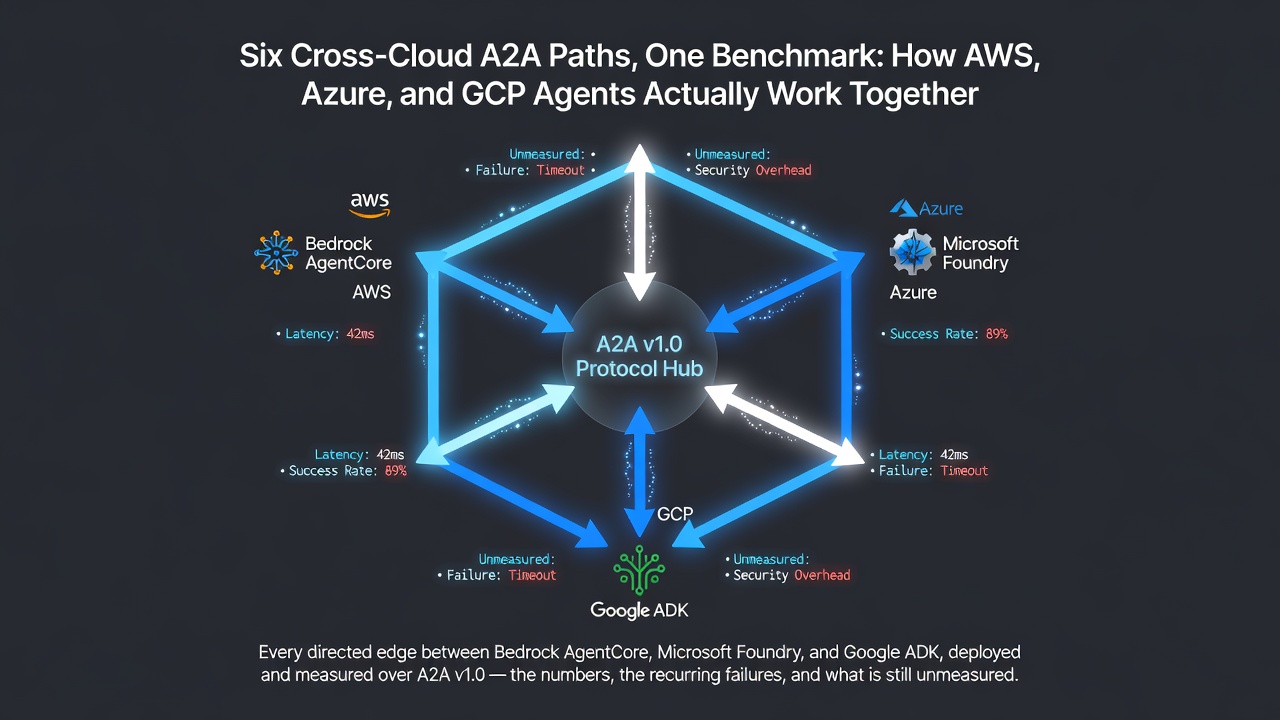 Six Cross-Cloud A2A Paths, One Benchmark: How AWS, Azure, and GCP Agents Actually Work Together