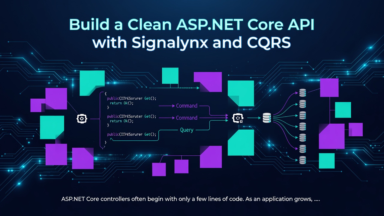 Build a Clean ASP.NET Core API with Signalynx and CQRS